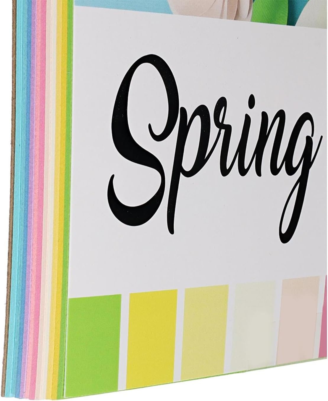 Accent Design Paper Accents Cardstock Pad Spring Assortment, 5x7, 48pc, 5x7 Cardstock, Card Stock 5 x 7, 5x7 Cardstock Paper, Paper, Card Stock, for Invitations