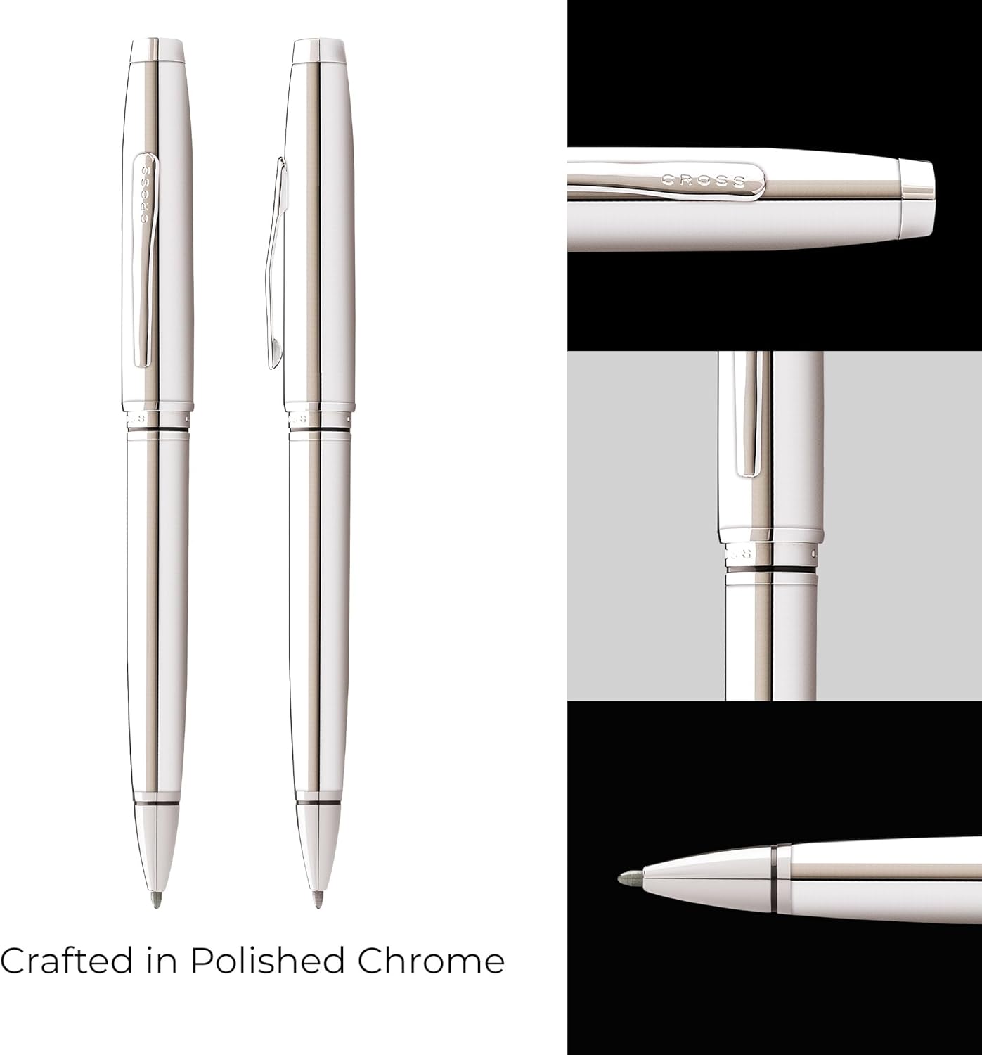Cross Coventry Pen Ballpoint - Black/Chrome Lacquer