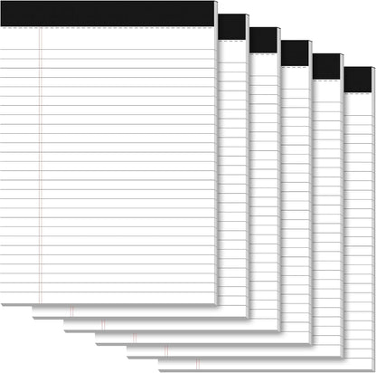 Legal Pads 8.5 x 11 Writing Pads, 3 Pack Note Pads 8.5 x 11 Wide Ruled Pads of Paper, Micro Perforated Notepad 8.5'' x 11'' Lined Paper Pads, Thickness Paper with Strong Cardboard, 30 Sheets per Pad