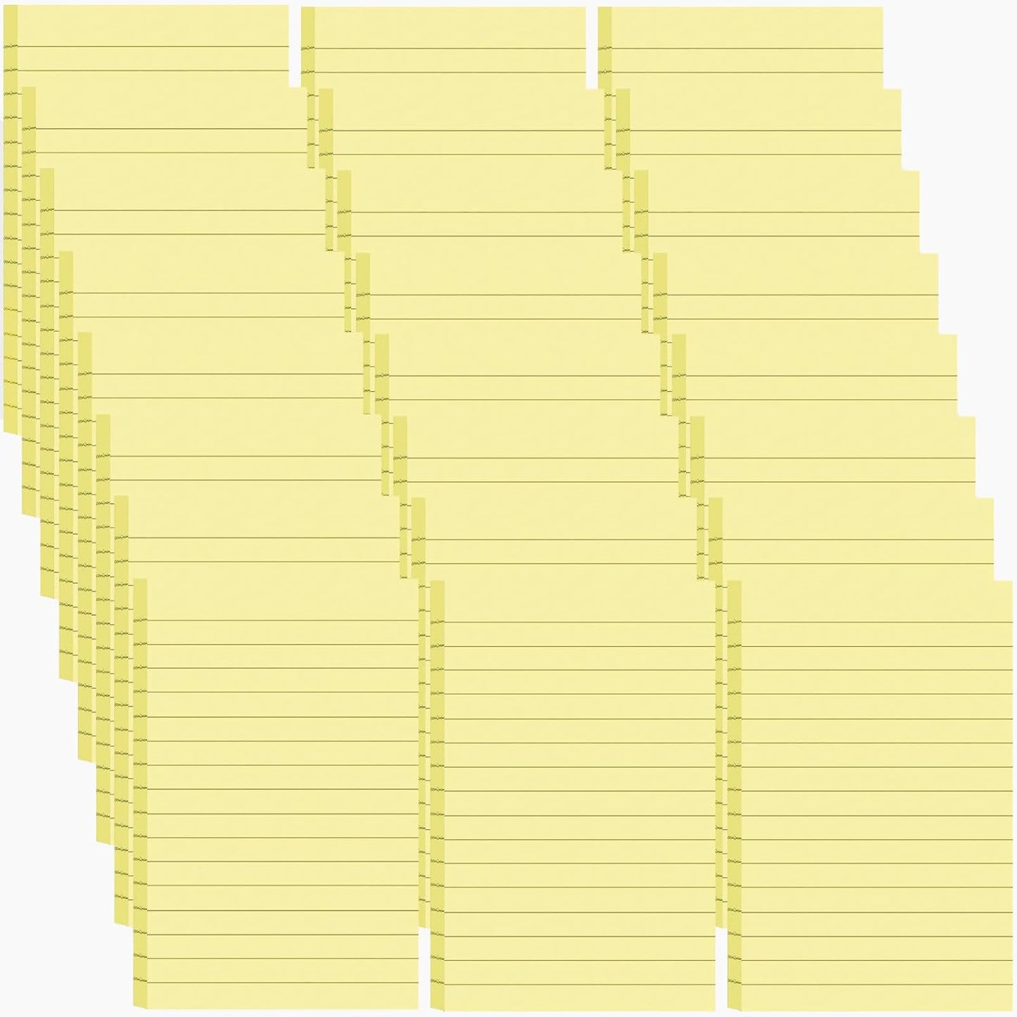 24 Pack Lined Sticky Notes 4X6 in, Self Sticky Note Pads with Lines, Large Sticky Note Memo Pad for Office, Home, School, Meeting, 50 Sheets/pad, Morandi