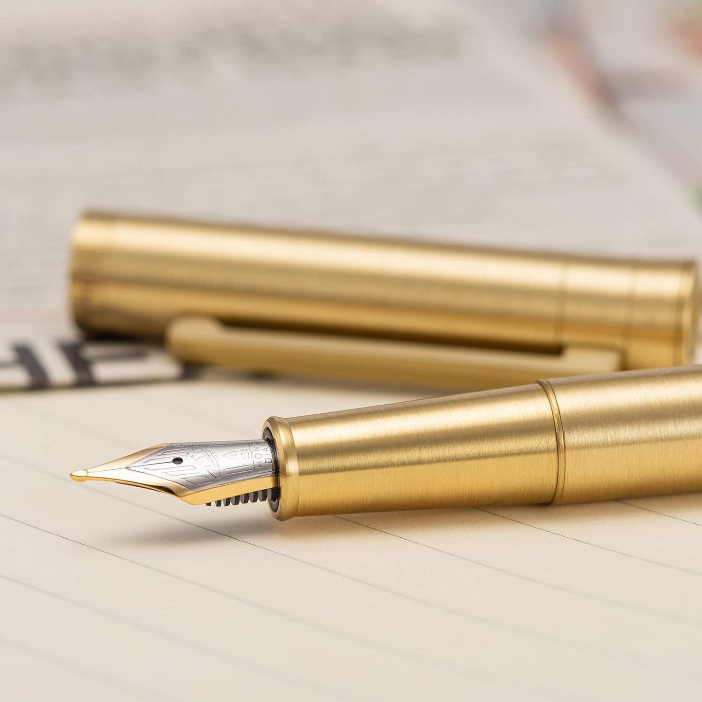 Hongdian Matte Black Forest Rollerball Pen with Schmidt Black Ink Refill, Classic Design with Metal Case for Business Signature