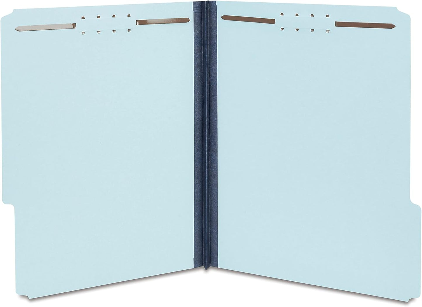 Staples Pressboard Classification Folder, Letter Size, 1" Expansion, Light Blue, Reinforced Durable Construction, 50/Carton
