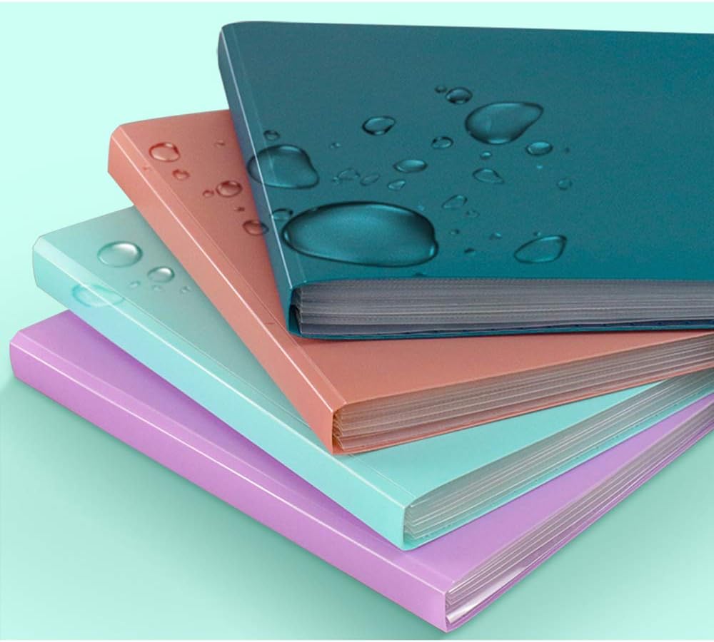 Vertical Expanding Accordion Folder with 7 Pockets Paperwork Organizer Document Wallet Briefcase Business File Organizer Bag A4 Letter Size Elastic Rope Closure Light Blue