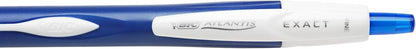 BIC Glide Exact Blue Retractable Ballpoint Pens, Fine Point (0.7mm), 12-Count Pack, Ultra Smooth Writing Blue Pens
