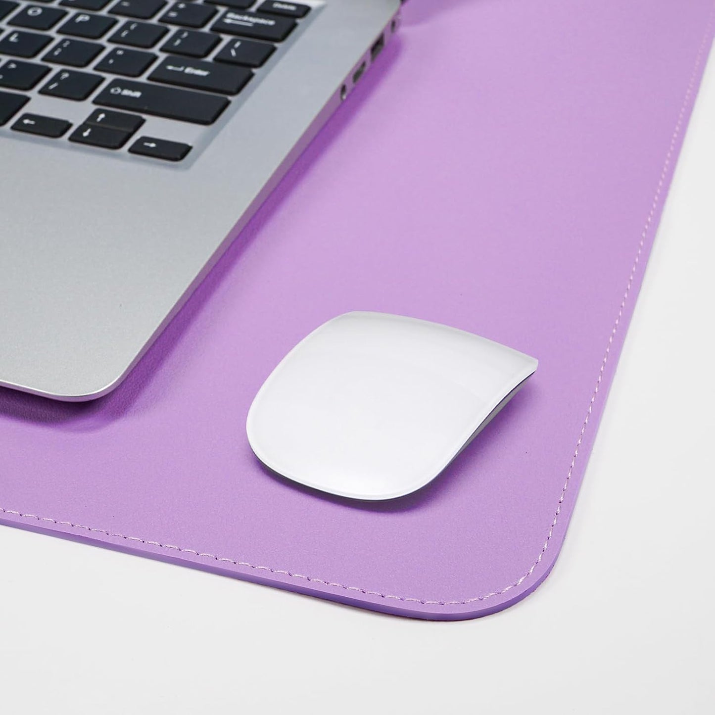 Large Desk Mat 47.2" x 17" Leather Desk Pad Protector with Natural Cork & PU Leather, Non-Slip Office Desk Mat, Large Mouse Pad, Waterproof Desk Blotter pad for Office&Home(Black)
