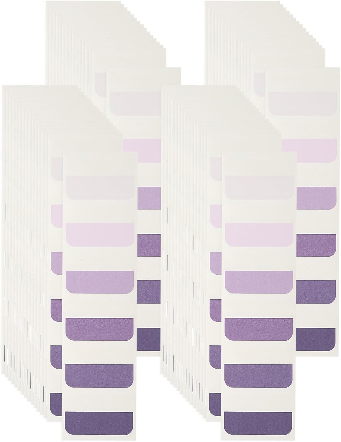 PATIKIL Clear Index Sticky Tabs, 240 Pcs Large Transparent Sticky Notes Bookmarks Planner Stickers Page Tabs for Office Notebooks File Folder Ledger Book, Gradient Purple