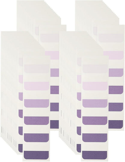 PATIKIL Clear Index Sticky Tabs, 240 Pcs Large Transparent Sticky Notes Bookmarks Planner Stickers Page Tabs for Office Notebooks File Folder Ledger Book, Gradient Purple