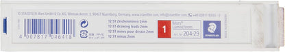 Staedtler Mars Lumochrom 204 - Case of 12 Drawing Leads 2 mm Assorted