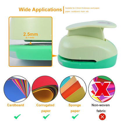 UCEC 2 Inch Circle Punch, Paper Punch, 2 Inch Hole Punch, Circle Hole Punch Cutters for Paper Crafts DIY Handmade Crafting Scrapbook Tools Cards Arts Fun Projects