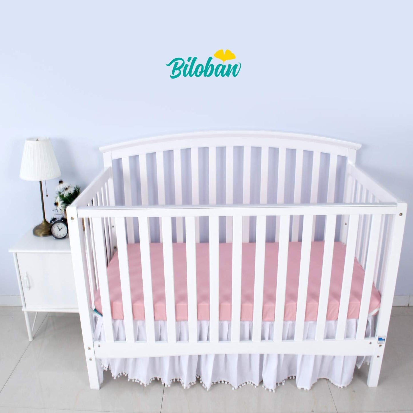 Pack and Play Sheets and Waterproof Pack n Play Mattress Protector Pad Cover 4 Pack Set, Ultra Soft Pack n Play Mattresses Sheets Compatible with Graco Pack n Play, Grey&Navy