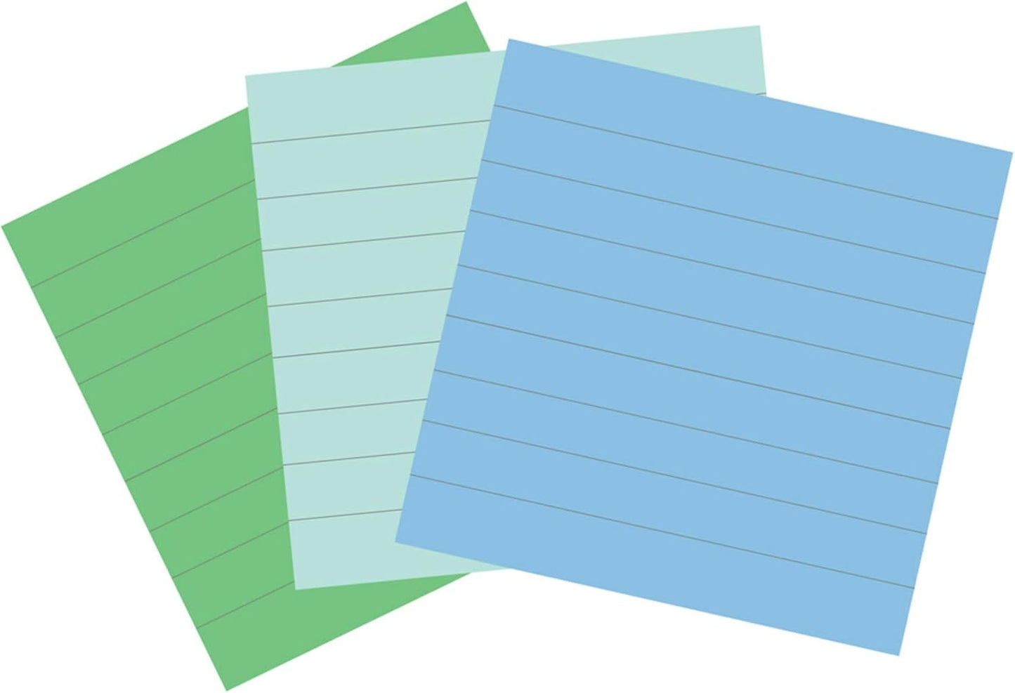 Post-it 100% Recycled Paper Super Sticky Notes, 4 in. x 4 in., 3 Pads, 70 Sheets per Pad, Wanderlust Pastels, School Supplies and Office Products