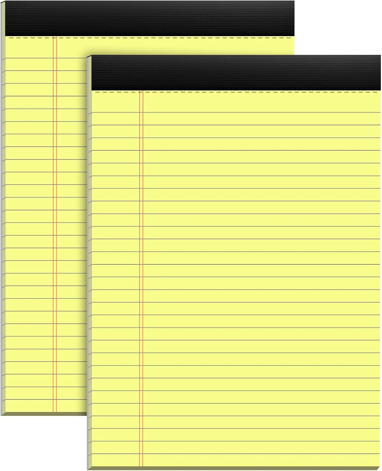Legal Pads 8.5 x 11 Writing Pads, 3 Pack Note Pads 8.5 x 11 Wide Ruled Pads of Paper, Micro Perforated Notepad 8.5'' x 11'' Lined Paper Pads, Thickness Paper with Strong Cardboard, 30 Sheets per Pad