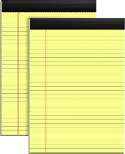 Legal Pads 8.5 x 11 Writing Pads, 3 Pack Note Pads 8.5 x 11 Wide Ruled Pads of Paper, Micro Perforated Notepad 8.5'' x 11'' Lined Paper Pads, Thickness Paper with Strong Cardboard, 30 Sheets per Pad