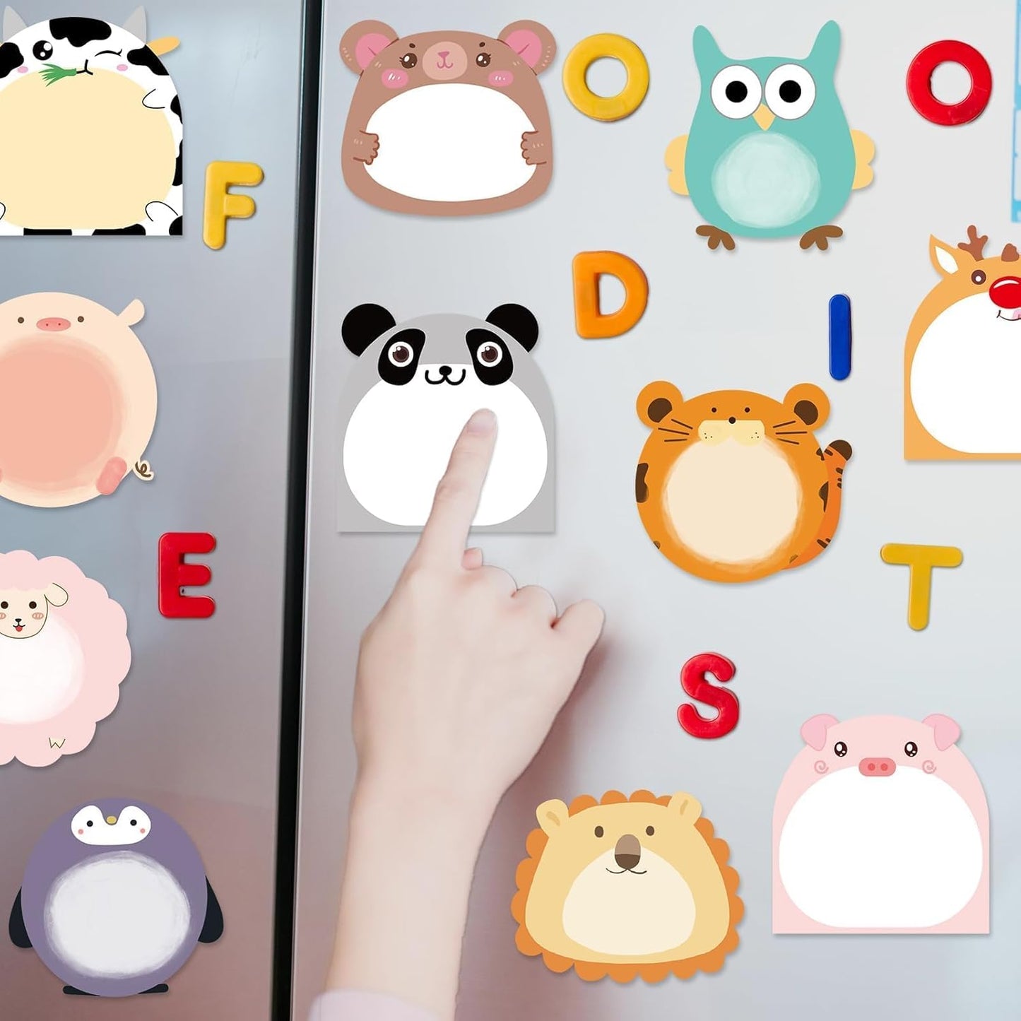 Fancy Land 24 Pads Cute Sticky Notes Animal Sticky Notes for Teachers Classrooms 720 Sheets Memo Pads Page Markers Flags Teacher Appreciation Nurse End of Year Graduation Gift Home Office Supplies