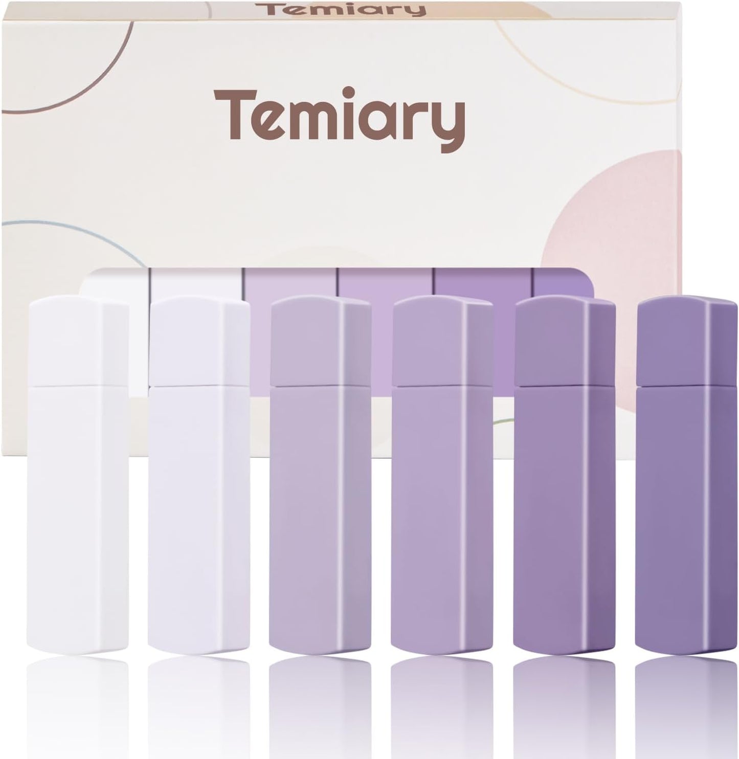 Temiary 6Pcs Mini White Correction Tapes, Quick Dry Smooth Pull Out for Writing, Aesthetic Cute Correction Tape Set Easy To Use for Students School Office Supplies (Green)
