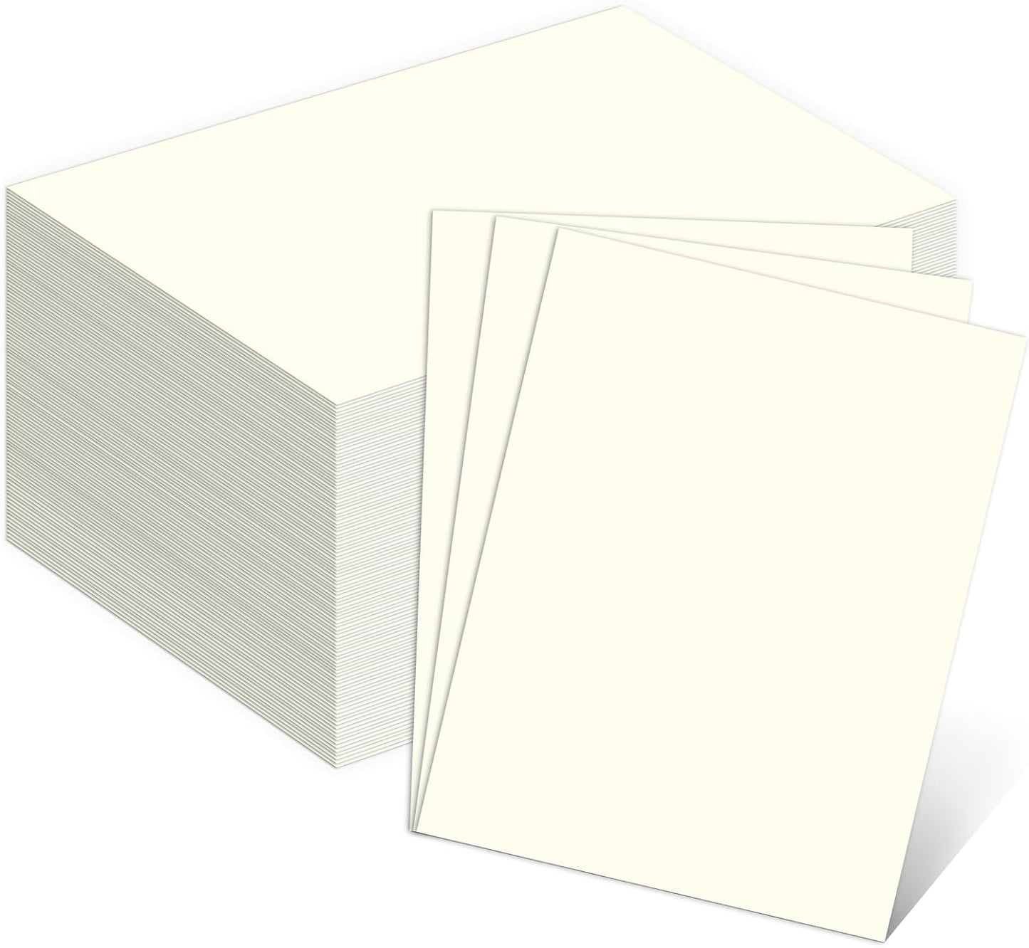 110lb White Cardstock 8.5x11, Goefun 100 Sheets Heavyweight White Card Stock 300 GSM for Invitations, Menus, Poster, DIY Card