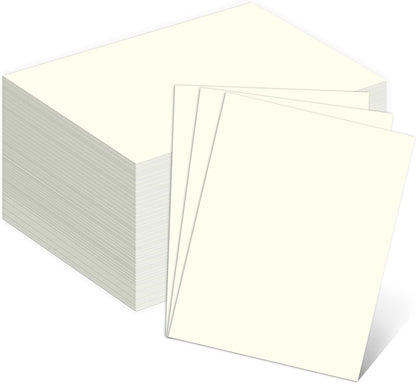 110lb White Cardstock 8.5x11, Goefun 100 Sheets Heavyweight White Card Stock 300 GSM for Invitations, Menus, Poster, DIY Card