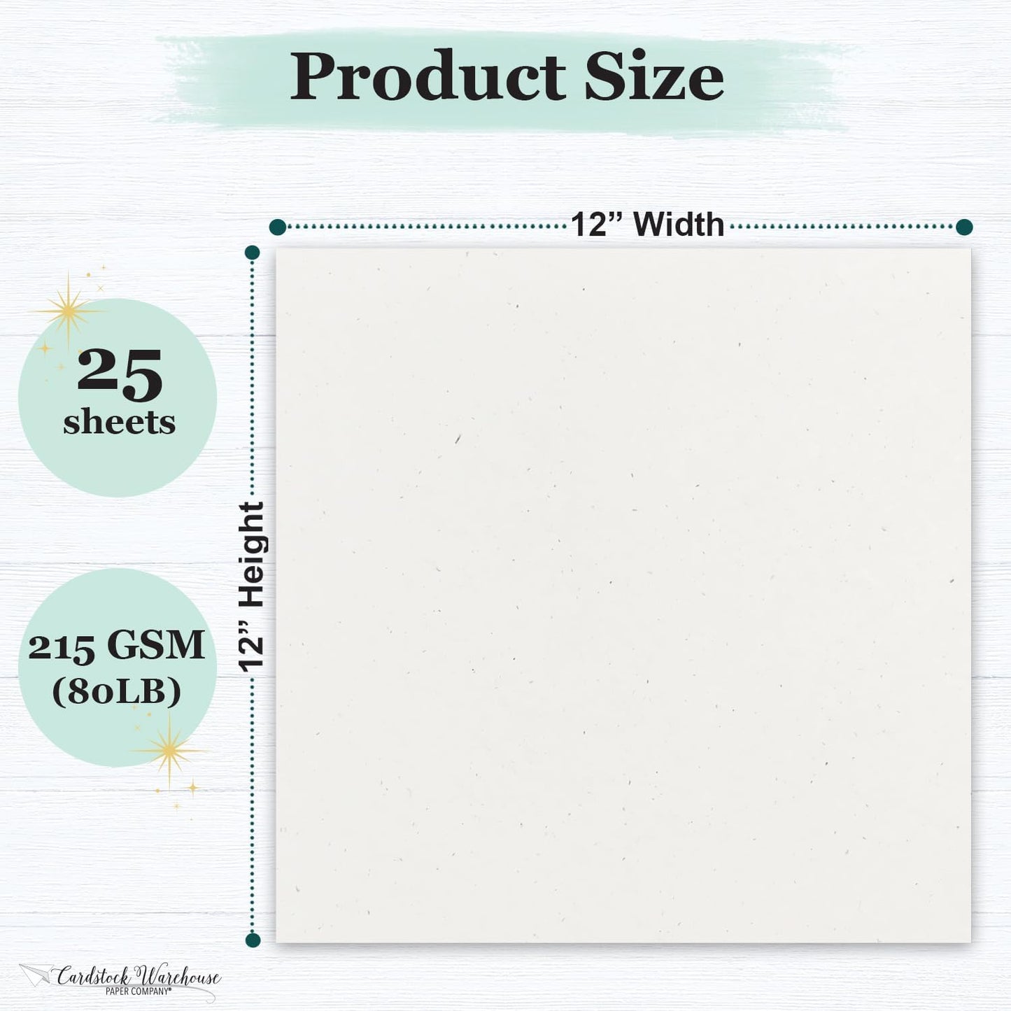 Cardstock Warehouse Speckletone Oatmeal Light Brown Card Stock Paper – 25 Sheets, 8.5 x 11", 80 lb/215 gsm – 100% Recycled, Premium Matte Finish for Cardmaking, Printing, Crafts & DIY Projects