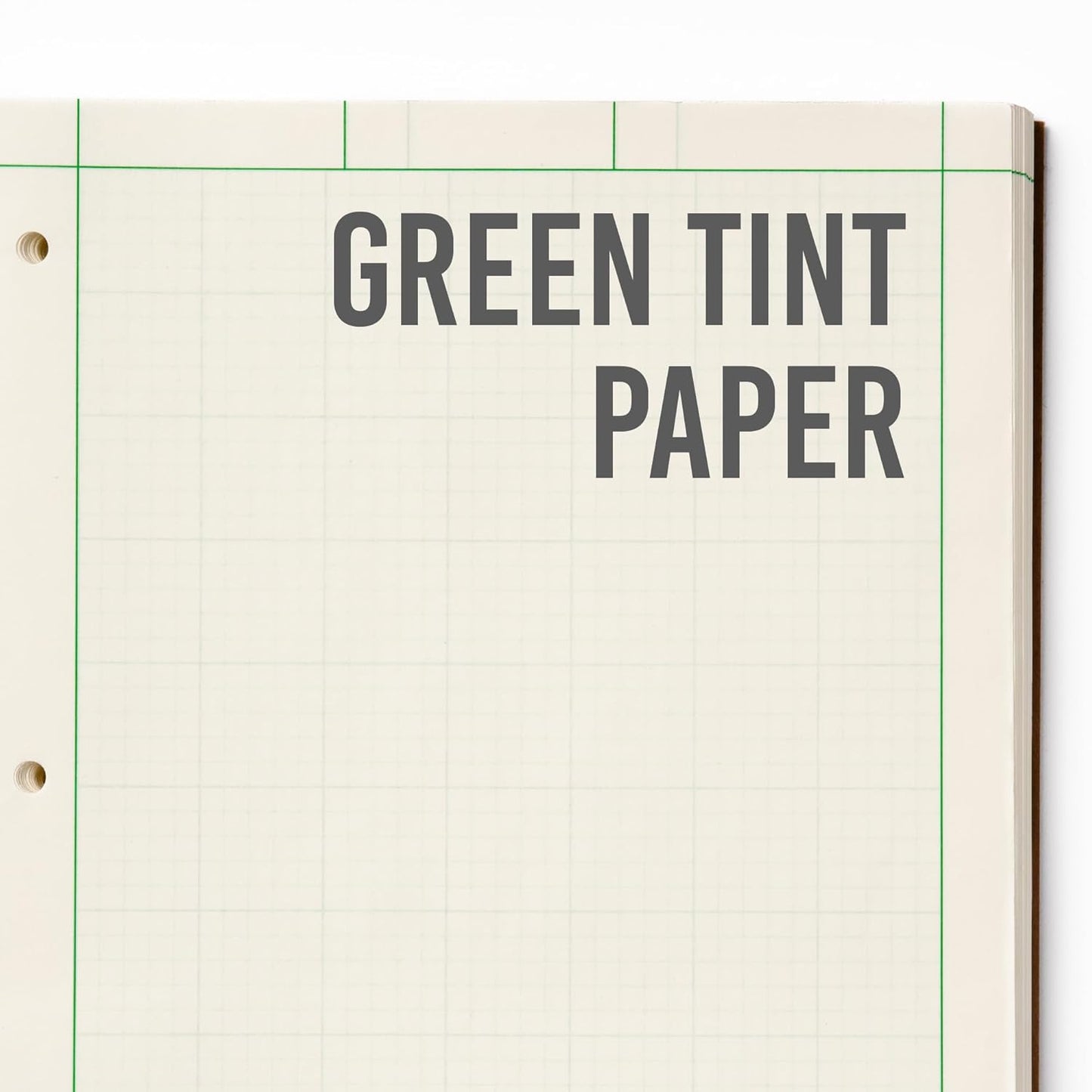 Grid+Bound Engineering Notebook, Spiral-Bound, 2 Pack, 8.5" x 11", Green Tint, Margin Front, 5x5 Graph Back, 150 Sheets per Notebook