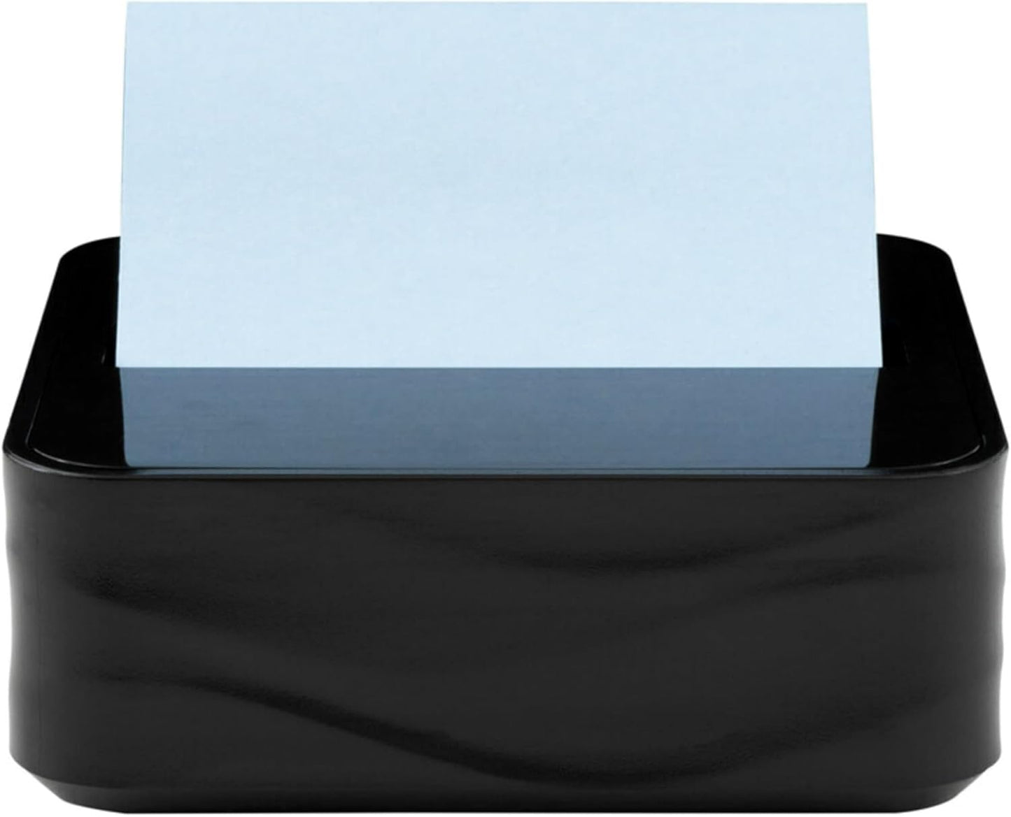 Post-it Note Dispenser, Sticky Note Holder, Black Wave Design, Includes 3 Pads of 90 Sheets of 3 in x 3 in Pop-Up Notes, Classroom or Office Supplies