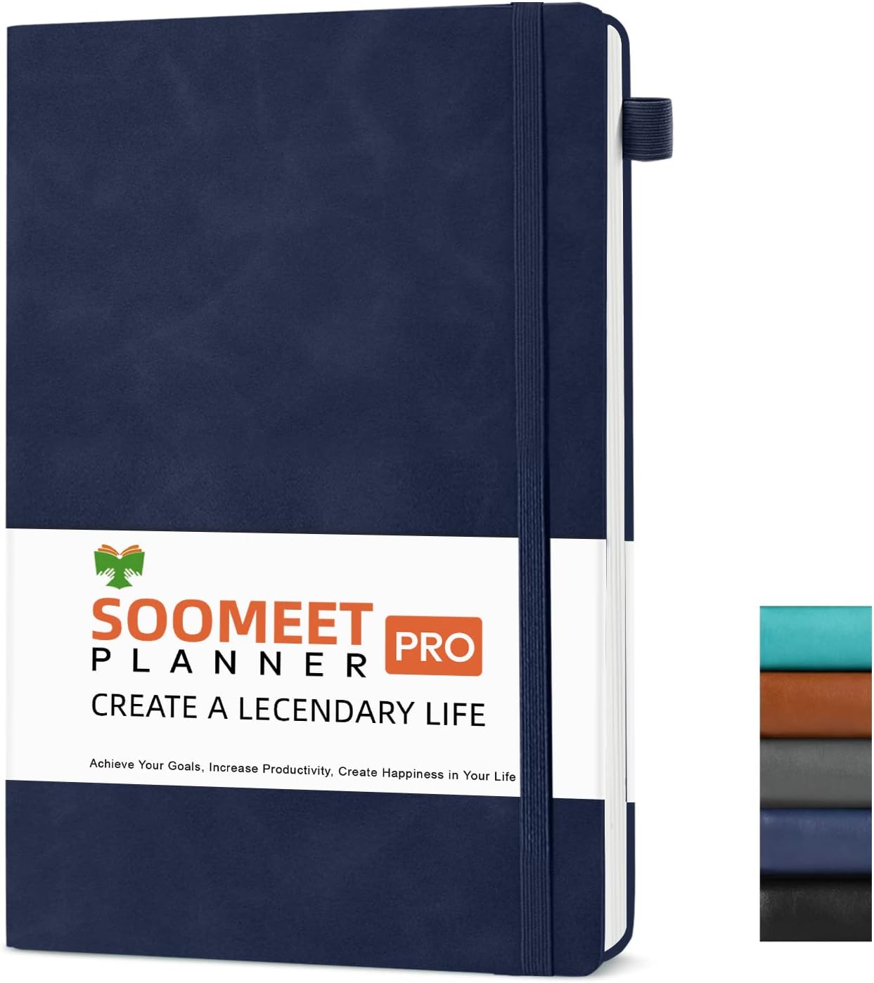 Lined Journal Notebook, 200 Pages, Leather Hardcover Notebooks, A5 College Ruled Thick Classic with Pen Loop Notebook Journals for Writing, for Women Men Office School, 5.75'' X 8.38'', Brown