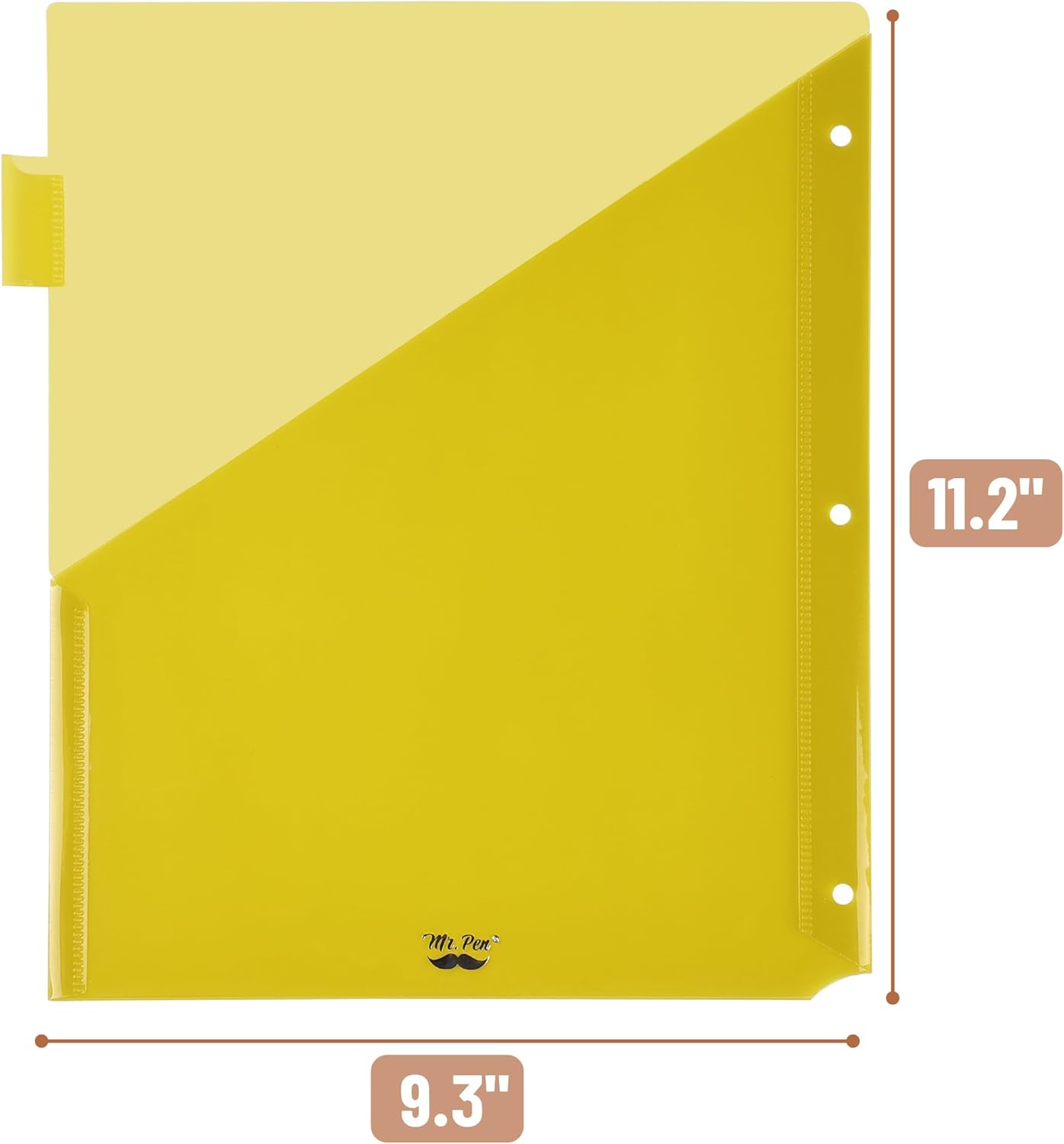 Mr. Pen- Binder Dividers with Pockets and Tabs, 1 Set, 8 Tabs/Set, Colorful, 3 Ring Binder Dividers with Tabs and Pockets on Both Sides