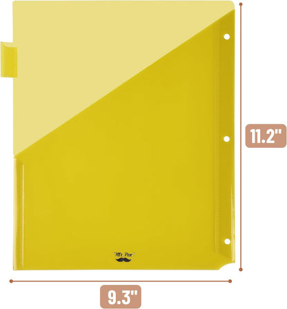 Mr. Pen- Binder Dividers with Pockets and Tabs, 1 Set, 8 Tabs/Set, Colorful, 3 Ring Binder Dividers with Tabs and Pockets on Both Sides