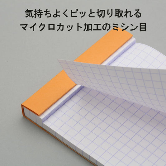 Rodia Rhodia cf12201 Notepad, No. 12 (3.3 x 4.7 inches (8.5 x 12 cm), 80 Sheets, Grid Ruled, Water Repellent Cover, Perforated, PEFC Certified, White