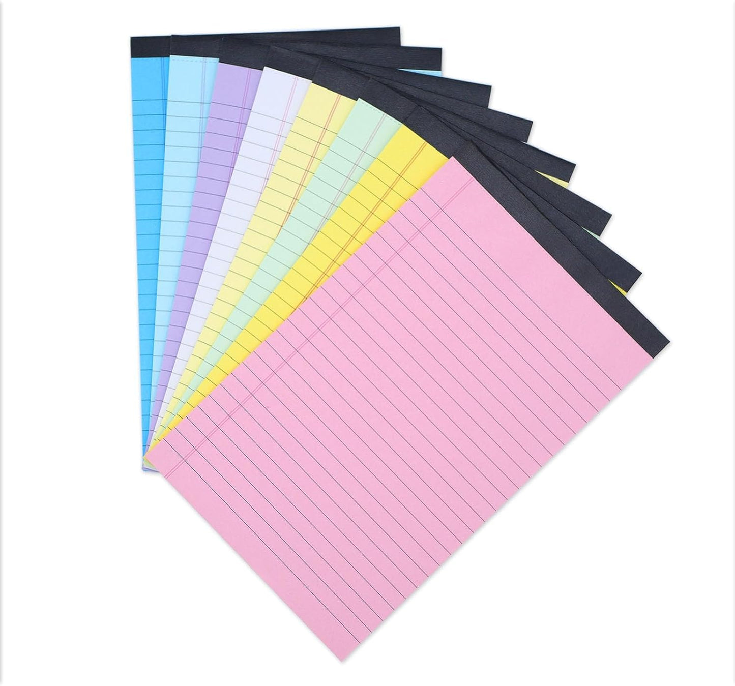 1 Pack 50 Sheets Random Color Pads Note Pads,5 x 8 Inch Lined Writing Pads,Per Writing Pad,Letter and Legal Ruled Pads,Notebooks and Writing Pads,Office stationery (Pink,Yellow,Blue,Purple)