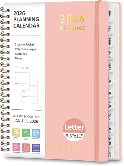 Planner 2026-2027, Weekly and Monthly Academic Year Calendar Planner, July 2026 - June 2027, Daily Agenda Book for Office School Supplies, A5(6.3'' x 8.5'')