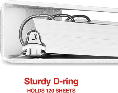 Staples Standard 2-Inch 3-Ring View Binder, Holds Up to 450 Sheets, Orange, Durable Binder for Office & School