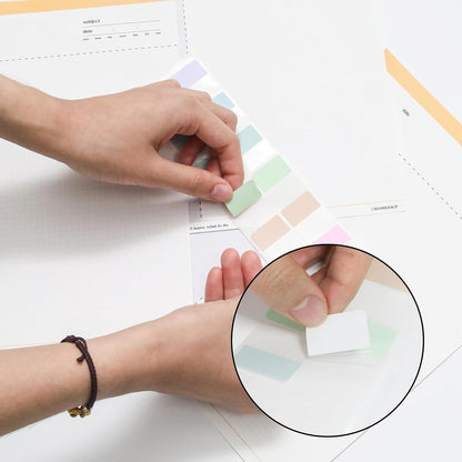 420 Pcs Sticky Index Tabs, Transparent Annotation Tabs, Repositionable Page Sticky Tabs for Notebooks (Bright)