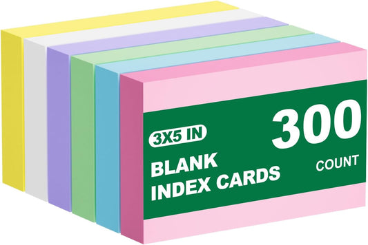 600 Count Colored Index Cards 3x5 in Ruled Flash Cards for Studying, 12 Pack of 50, Multilcolor Notecards Lined Flash Cards Bulk, Neon Flashcards Note Cards, 3x5 Index Cards for School, Home, Office