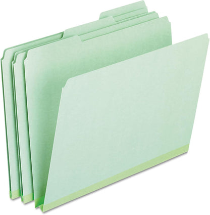 Pendaflex 1" Expansion Pressboard File Folders with 1/3 Cut Tab, Letter, Blue, 25/Box (9200T 1/3)