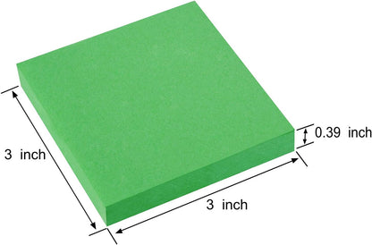ZCZN 400 Sheets Pop-up Sticky Notes, 3 x 3 Inches, 4 Pads Bright Color Self-Stick Notes, 100 Sheets/Pad, Pink