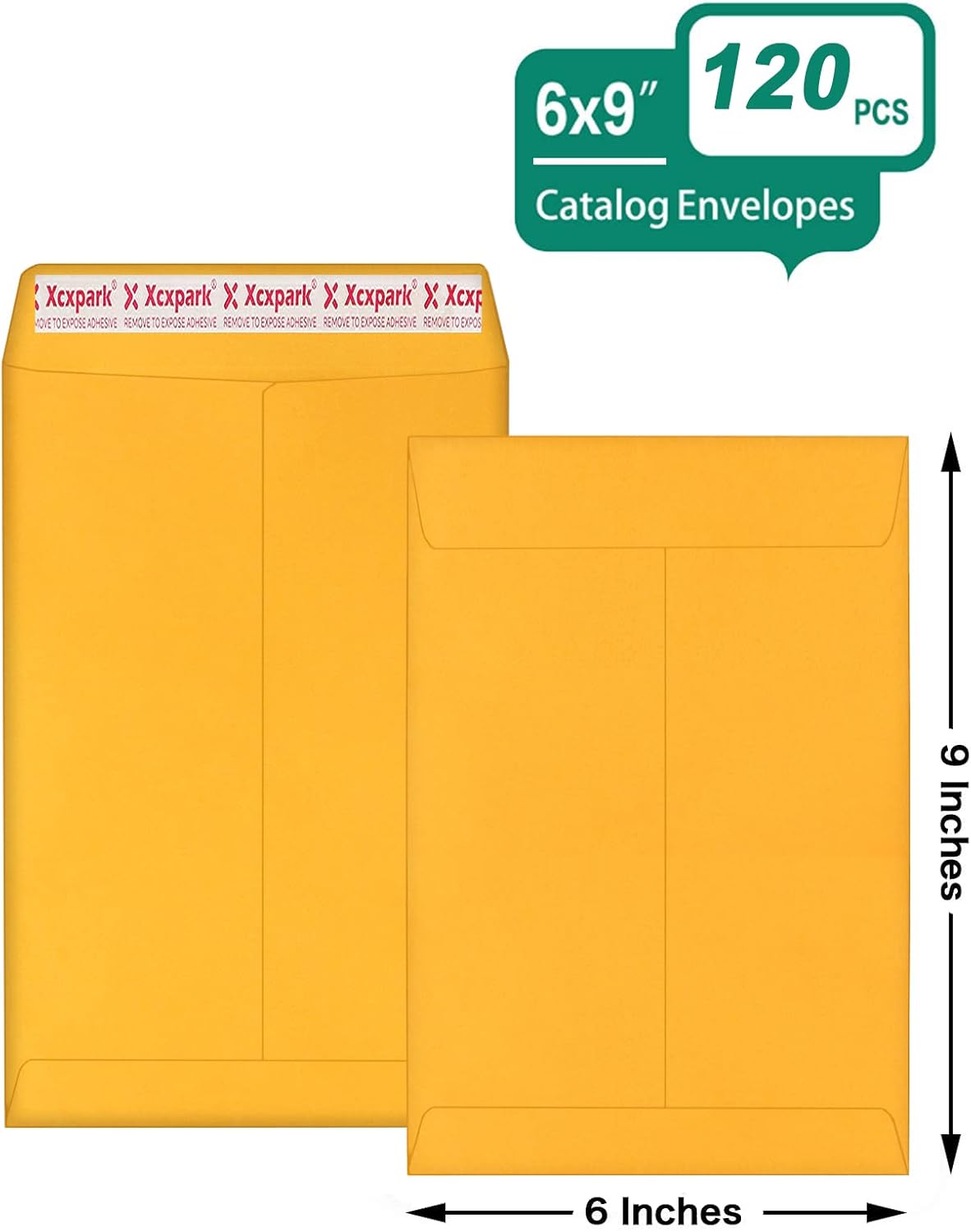 Xxcxpark 250 PCS 6x9 inches Security Catalog Envelopes Printable Self Seal Envelopes, Anti Tear brown Kraft Envelopes for Invitation Cards, Pictures, Photos, Documents