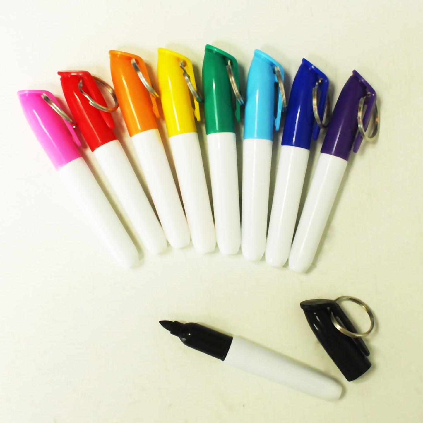 SKKSTATIONERY 36 Pcs Mini Dry Erase Markers, Whiteboard Markers, Marker Pens 3.5'', Black.