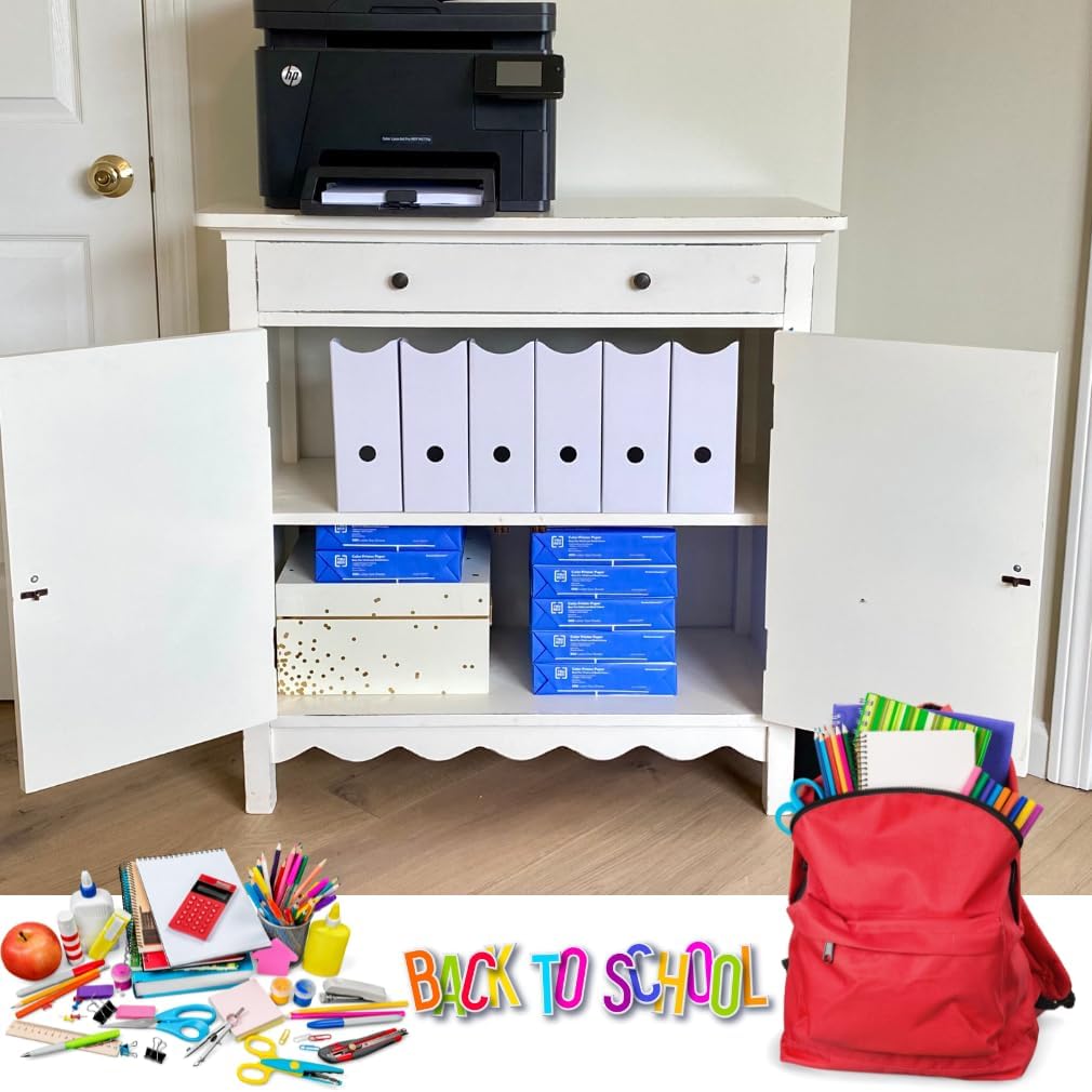 Evelots Magazine File Holder - Set of 24 Multi Color - Office Desk Organizer - Sturdy Cardboard - New Upgraded Double Front Panel for More Stability - Full 4 Inch Wide - Easy Assemble