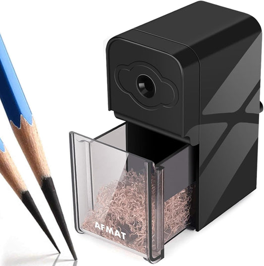 AFMAT Long Point Pencil Sharpener, 8-20mm Long Pencil Nibs, Self-Feed & Adjustable Pencil Sharpness, Artist Pencil Sharpener Manual for φ6-8.2mm Charcoal/Art/Drawing/Sketching/Colored Pencils PS10
