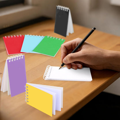 Hooqict 24 Pack Small Pocket Notebook Mini Notebooks Bulk Small Spiral Notepads with 8 Colors, Memo Note Pads for Kids, Work, Office, School, 3.9 x 2.4 Inches