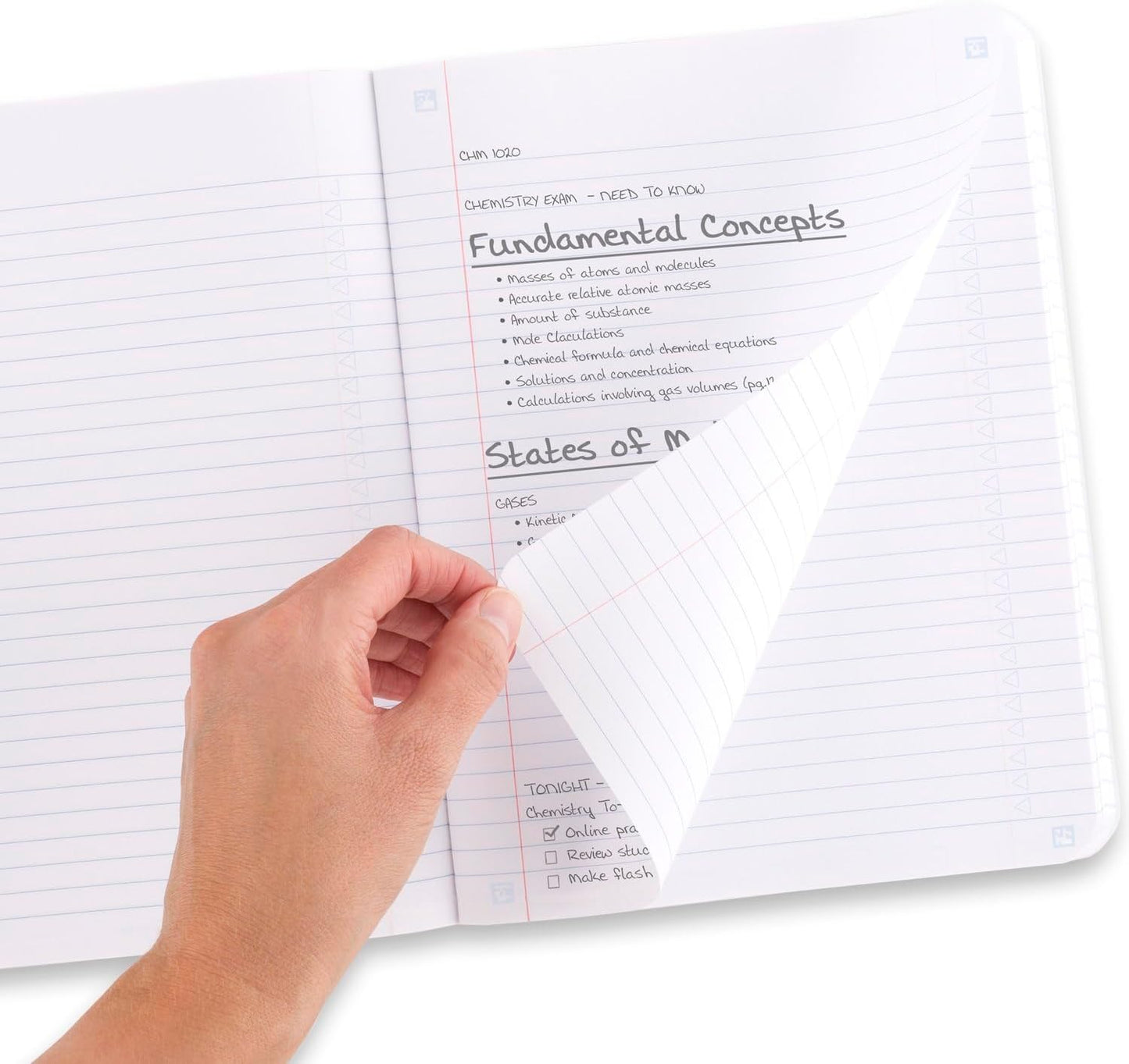 Five Star Composition Books + Study App, 4 Pack, College Ruled Paper, 9-3/4" x 7-1/2", 80 Sheets, Anti-Microbial, Black, Red, Green and Blue (850070A-ECM)