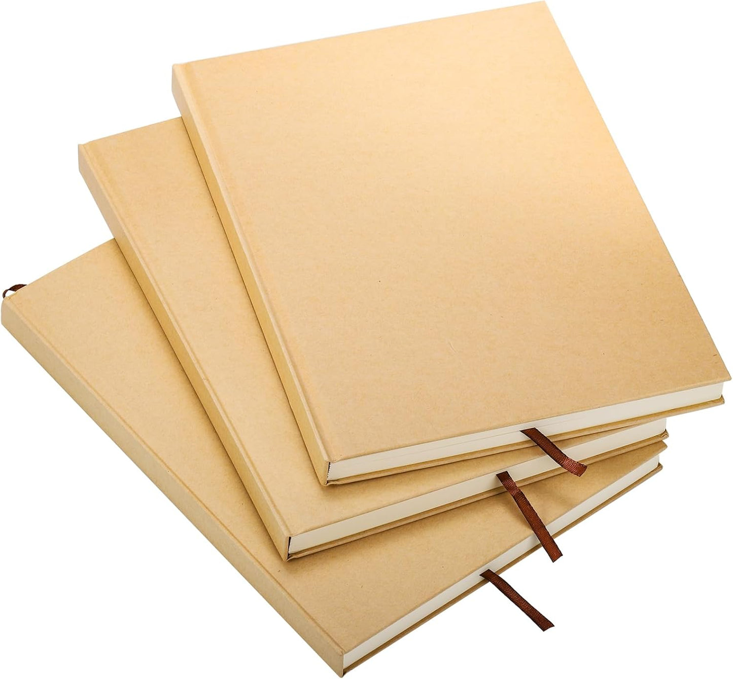 ZEAYEA 3 Pack 8.5 x 11 Inch Hardcover Sketchbook, Unlined Blank Notebook Journal, 120 Sheets/ 240 Pages Per Book, 100gsm Thick Paper, Ideal for Drawing, Art, Students and Office Supplies