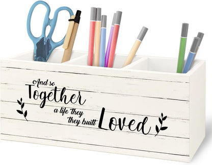 Teacher Appreciation Gifts, Boho Rainbow Teacher Wooden Pen Pencil Holder for Office Desk, Back to School Supplies Gifts for Teachers, It's a Good Day to Teach Tiny Humans