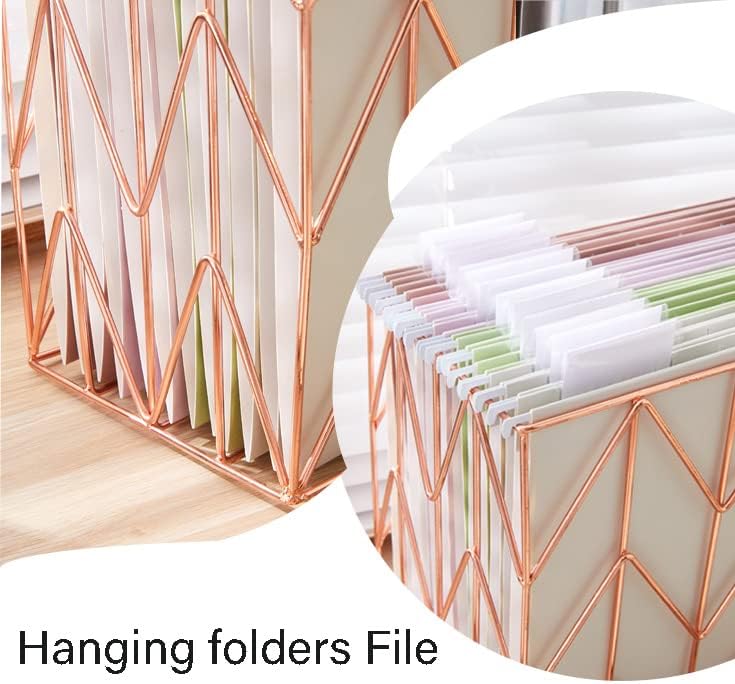 6 Pack Hanging Folder File Cabinet Organizer Letter Size 1/5 Cut Adjustable Label Decoration Home Office School Classroom, Green