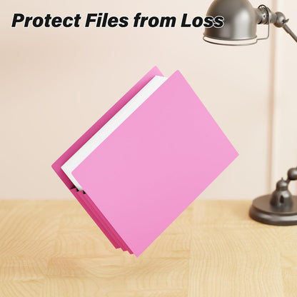 Ansook Poly 3.5”Expandable File Pockets,6 Pack Extra Capacity File Pockets Folders,Letter Size File Pockets,Heavy Duty File Pocket with Straight-Cut Tab,Holds 8.5" x 11" documents & Manila Folder