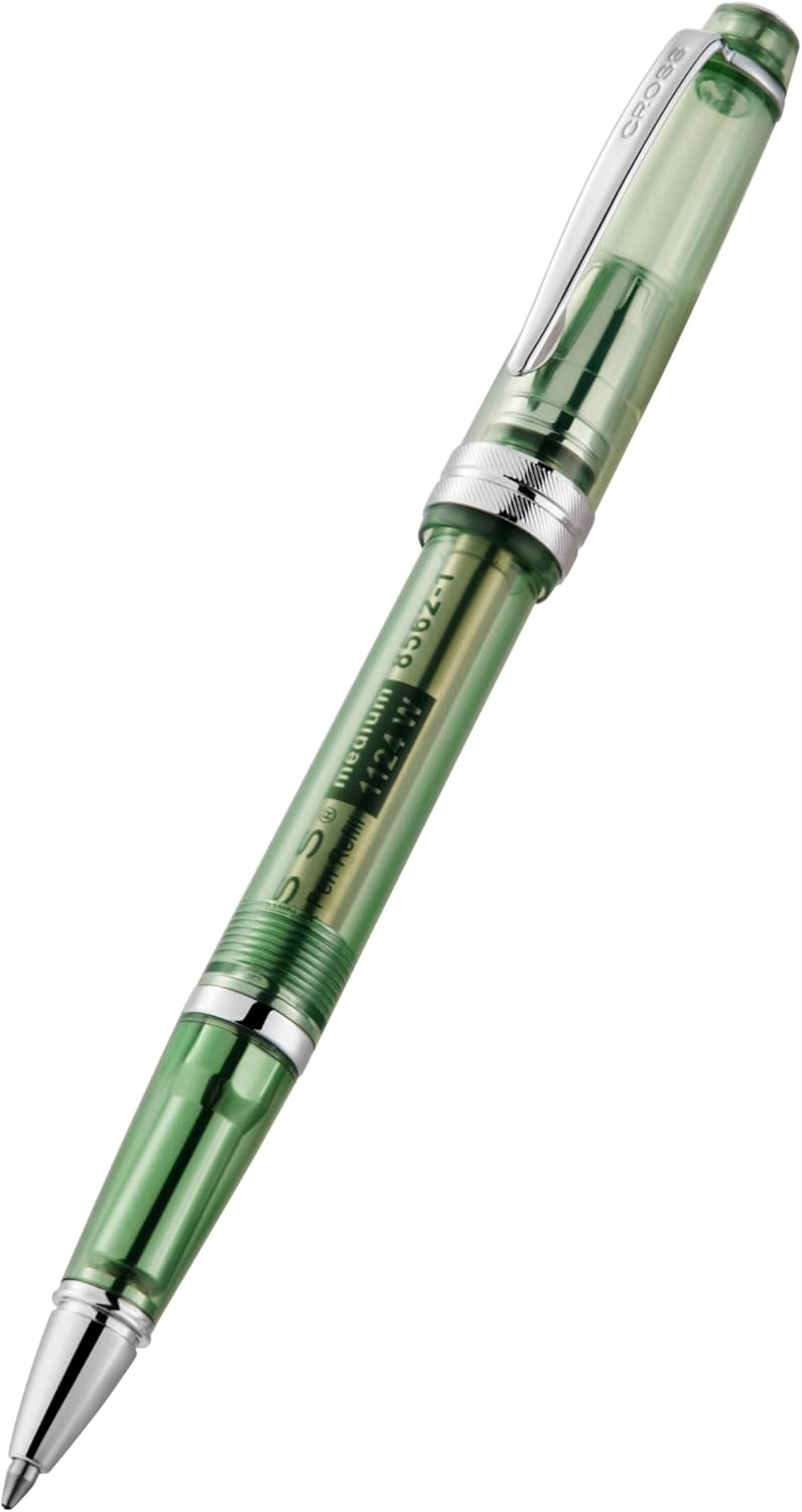Cross Bailey Light Refillable Ballpoint Pen Presented in a Everyday Gift Box - Medium Point, Black Ink, Polished Green