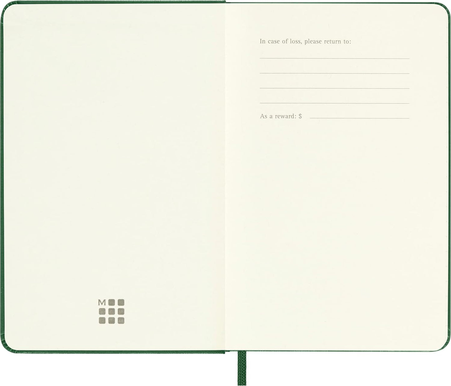 Moleskine Notebook, Pocket, Ruled, Myrtle Green, Hard Cover (3.5 x 5.5)
