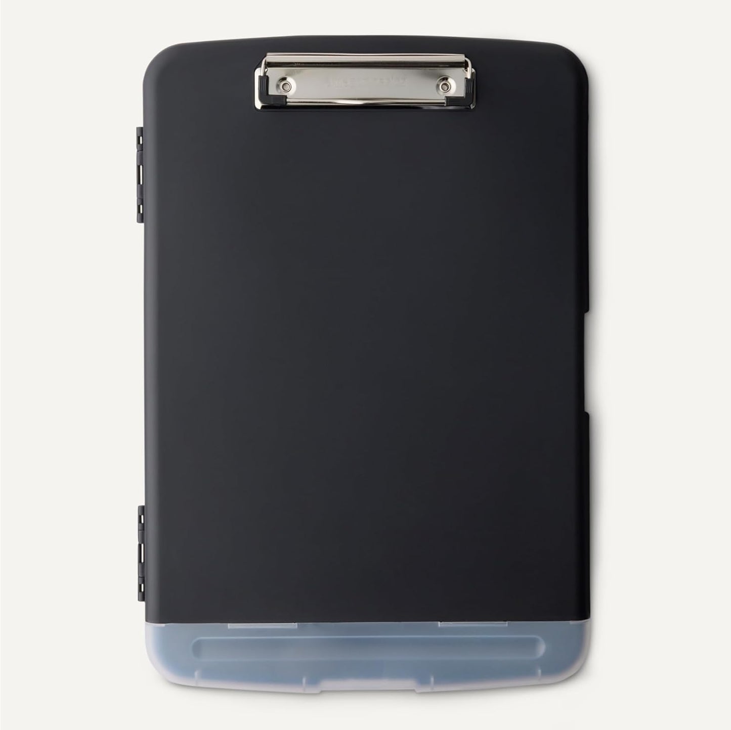 Amazon Basics High Capacity Nursing Clipboard with Storage and Pen Holder, 14.37 x 9.84 x 1.49 inches, Black