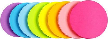 SIMONA Bubble Shape Sticky Notes 8 Color Bright Colorful Sticky Pad 75 Sheets/Pad Self-Sticky Note Pads