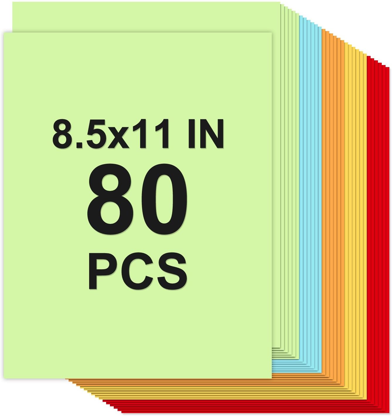 Cardstock 8.5 x 11, Thick Printer Paper 75 lb/200 gsm, 40 Sheets Card Stock White, Heavy Card stock, White CardStock Paper for Invitations, Diy Cards, Business Cards, Menus, Crafts, Drawing etc